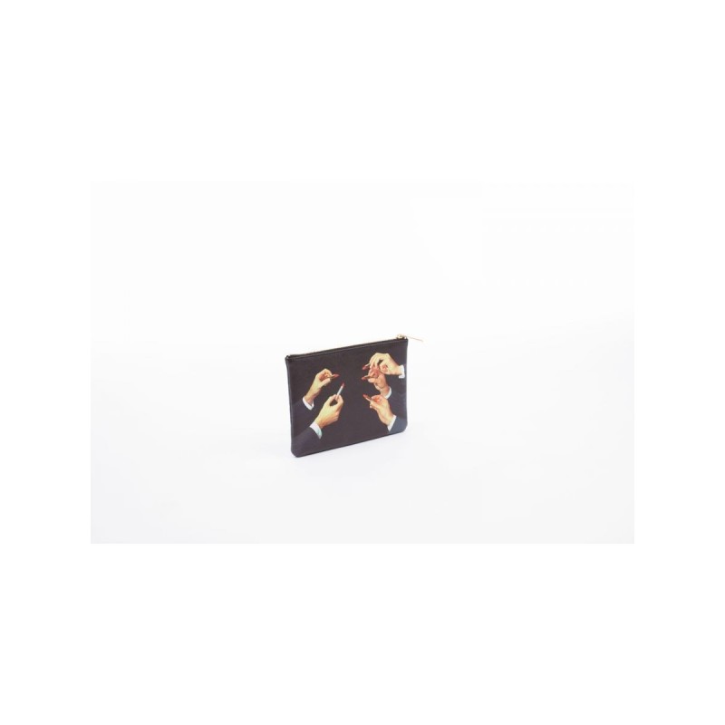 SELETTI Toiletpaper Trousse de toilette 21x15,5 - Lipsticks - Noir