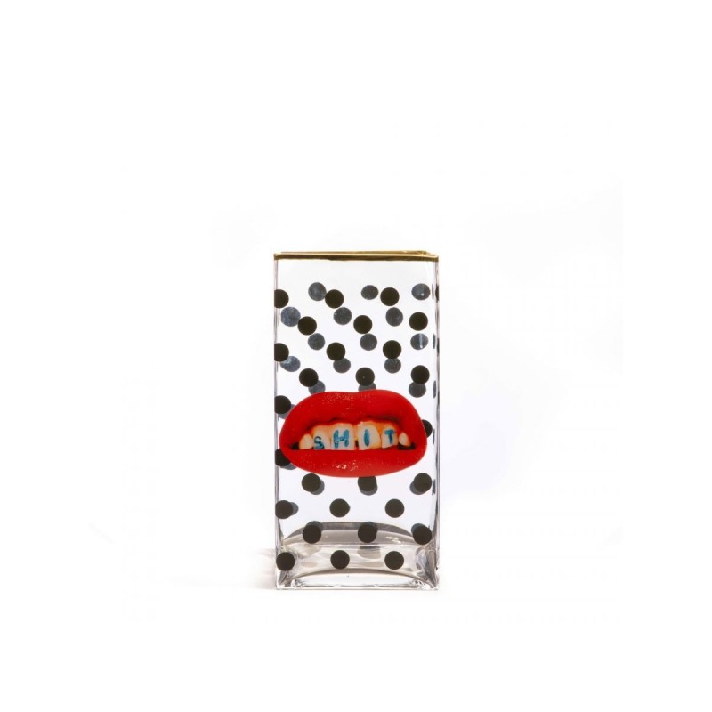 SELETTI Glass Vase - Shit - Big