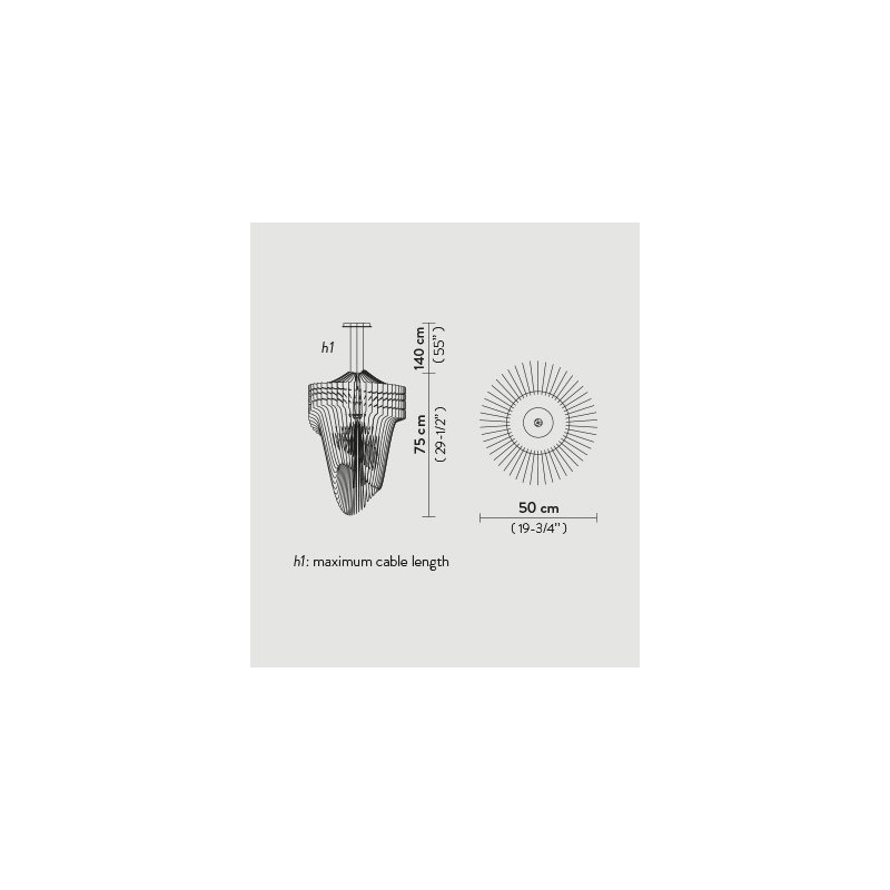 Slamp Aria Small suspension lamp
