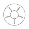 Jacco Maris benben ceiling cover 5 lights round ø 40cm