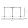 Jacco Maris Coco 240cm suspension lamp