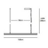 Jacco Maris Framed ø 160cm suspension lamp