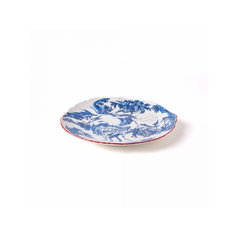 Seletti Diesel Classic On Acid Blue chinoiserie asiette