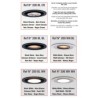 Brick In The Wall 200Cent Round Low Trim Excl. Driver Fix Ip54 Bathroom spot encastré