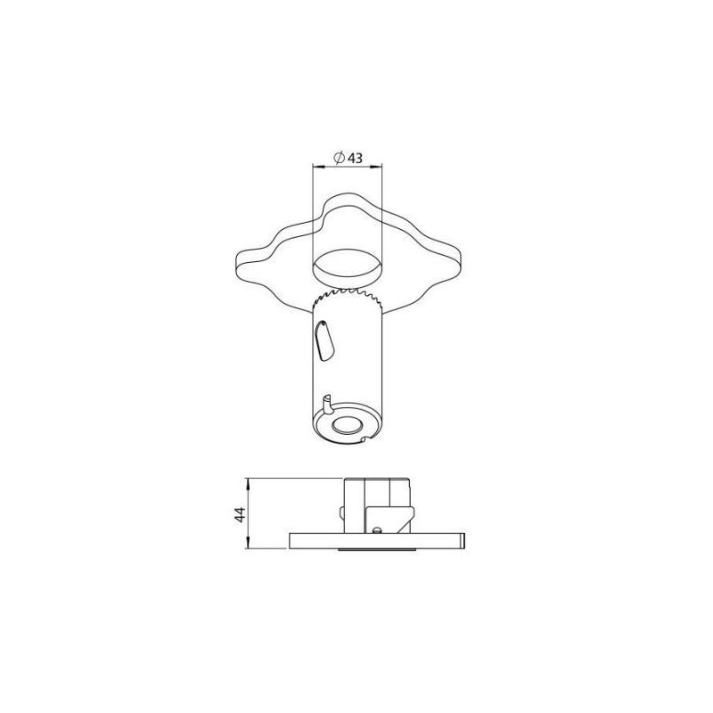 Brick In The Wall 200Cent Round Low Trim Excl. Driver Fix Ip54 Bathroom spot encastré