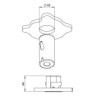 Brick In The Wall 200Cent Round Low Trim Excl. Driver Fix Ip54 Bathroom spot encastré