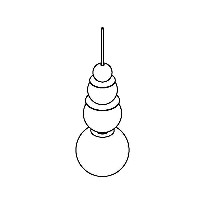 PSM Lighting Colette 2404.16 PSM Lighting Colette 2404.16.TXM Lampe suspendue