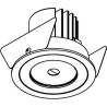 PSM Lighting Nora Dc Dc.1200.10024 Spot Encastrable