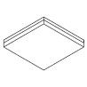 PSM Lighting Monet Sq 640.400.Led Plafonnier