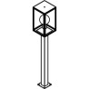 PSM Lighting Polo T1183 Poteau De Jardin