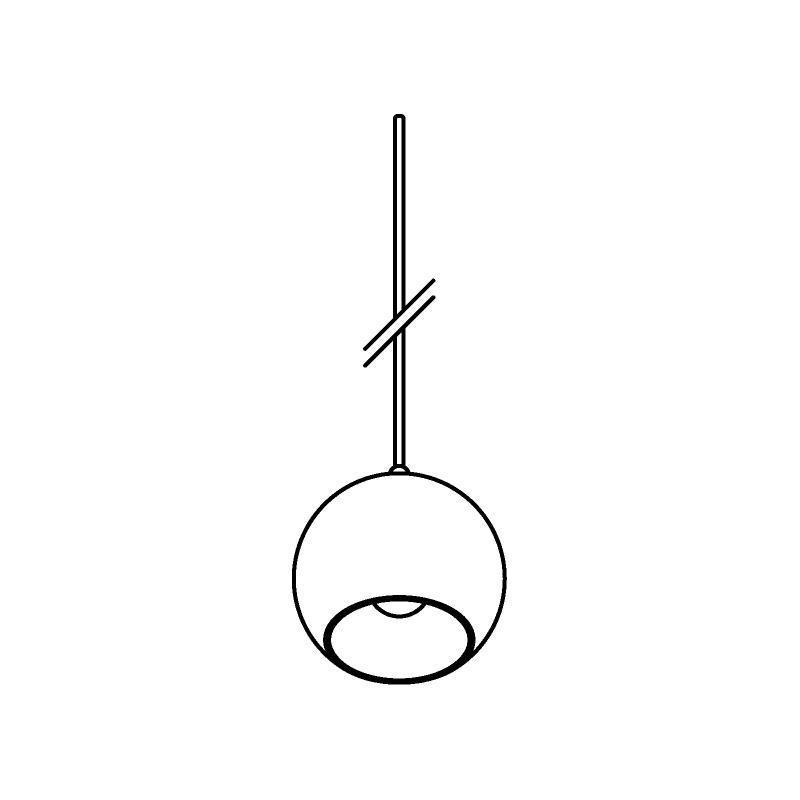 PSM Lighting Moby 5096.A.E27.1M PSM Lighting Moby 5096.A.E27.1M.TX1 Lampe suspendue