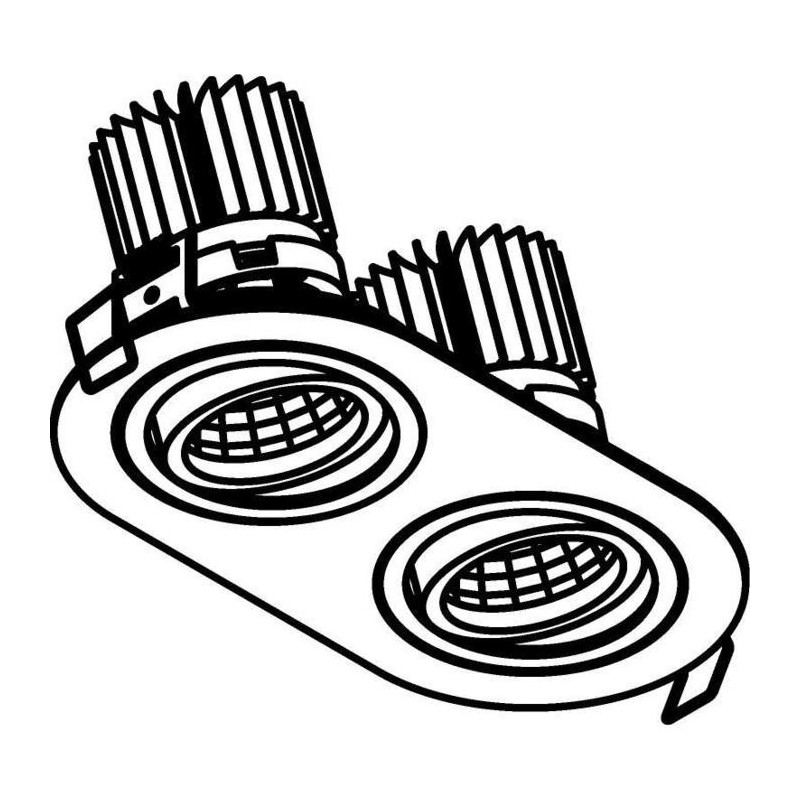 PSM Lighting Ø80 Luxor Xtm.1300.10047.S1 Spot Encastrable