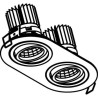 PSM Lighting Ø80 Luxor Xtm.1300.10047.S1 Spot Encastrable