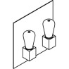 PSM Lighting Ontario 5112.S Lampe Murale