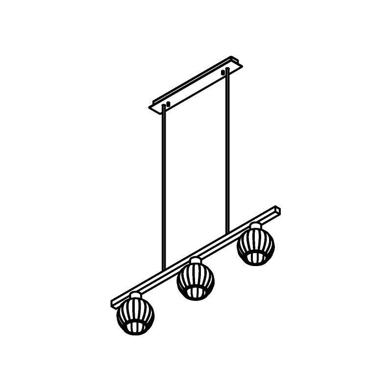 PSM Lighting Noella 4585.V.E27.SH Lampe suspendue