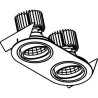 PSM Lighting Ø100 Luxor Xtm.1300.10052.S2 Spot Encastrable