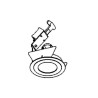 PSM Lighting Ø70 Toby.Es50 Spot Encastrable