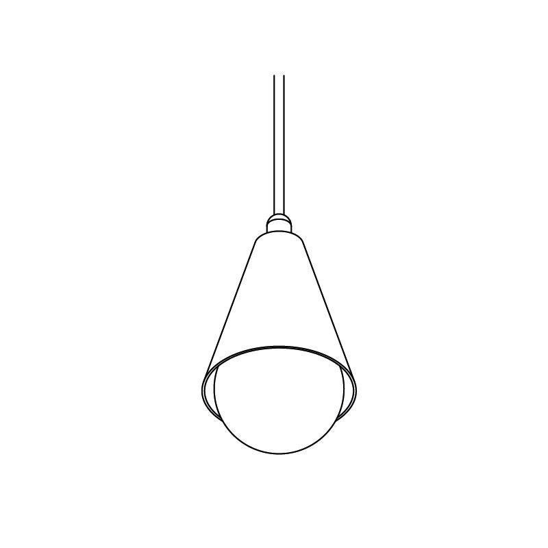 PSM Lighting Cornet 2440.16 PSM Lighting Cornet 2440.16.TXM Lampe suspendue