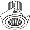 PSM Lighting Ø80 Luxor Xtm.1300.10010.S2 Spot Encastrable
