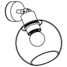 PSM Lighting Moby Sh 5136.SH.A Lampe murale