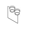 PSM Lighting Bistro W1342 Lampe Murale