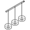 PSM Lighting Manon 5131.3Q Lampe Suspendue
