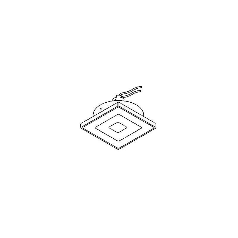 PSM Lighting Square Click System Casrigagldicro Spot Encastrable