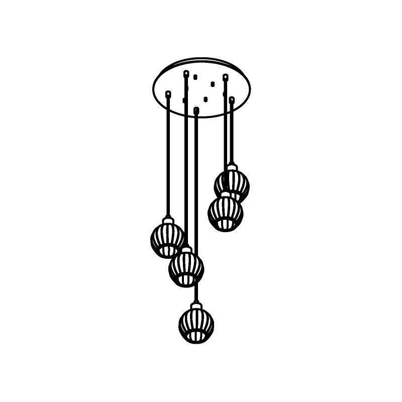 PSM Lighting Noella 4588.V.E27.SH.TR.1M PSM Lighting Noella 4588.V.E27.SH.TR.1M.TX1 Lampe suspendue