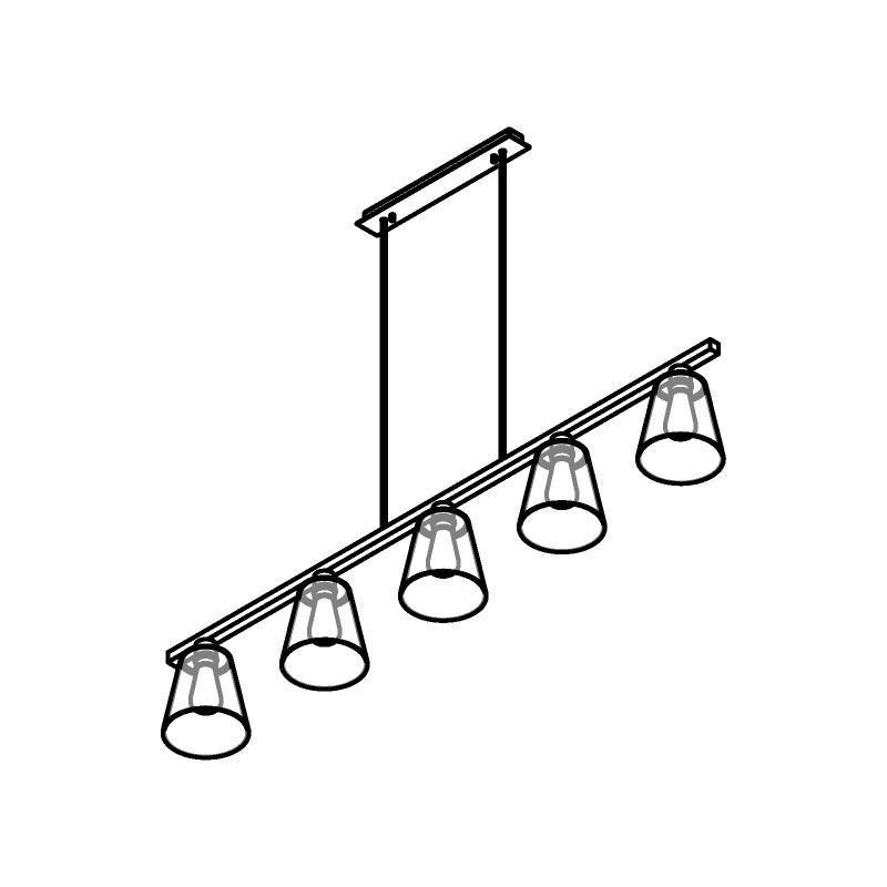 PSM Lighting Shake 5585.E27 Lampe Suspendue