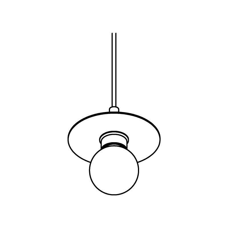 PSM Lighting Angelo 4984.Sh.E27 Lampe Suspendue