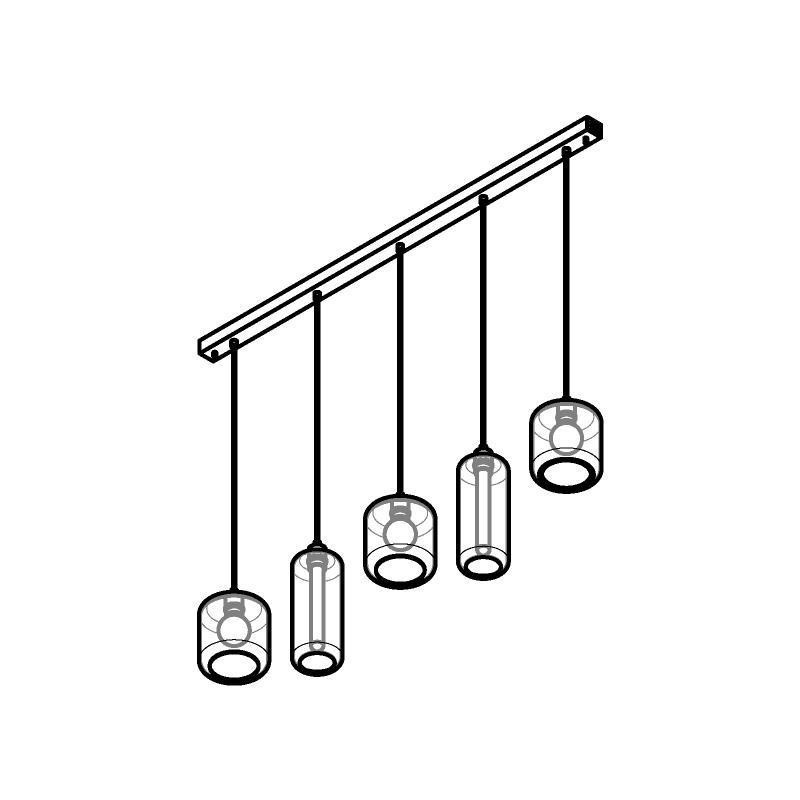 PSM Lighting Manon 5133.3N2P Lampe Suspendue