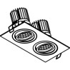 PSM Lighting Ø80 Luxor Xtm.1300.10037.S1 Spot Encastrable