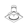 PSM Lighting Square Click System Casaltoes63 Spot Encastrable