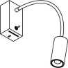 PSM Lighting Flex Little 1127.300 Lampe Murale