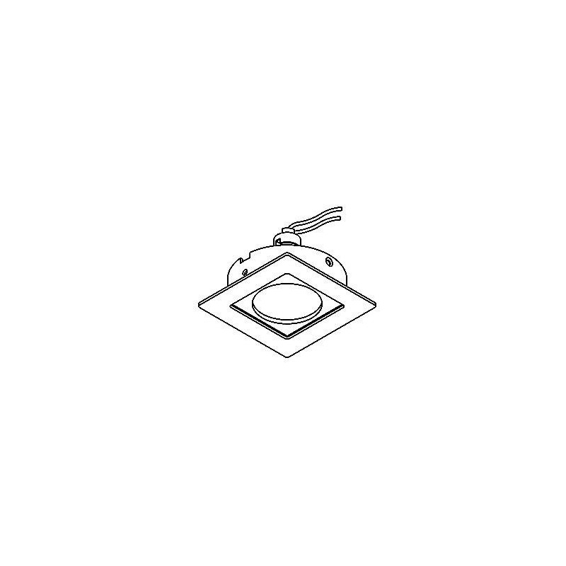 PSM Lighting Square Click System Casroma.Dicro Spot Encastrable