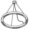 PSM Lighting Hula Hoop 2113 Lampe suspendue