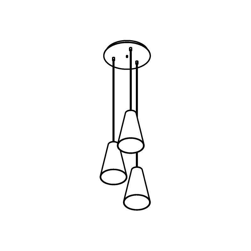 PSM Lighting Iconic 4616.G.E27.BZ.53 PSM Lighting Iconic 4616.G.E27.BZ.53.TXJ Lampe suspendue