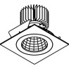 PSM Lighting Ø100 Luxor Xtm.1300.10039.S2 Spot Encastrable