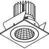 PSM Lighting Ø70 Luxor Xtm.1300.10025.S2 Spot Encastrable