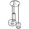 PSM Lighting Manon 5143.1N1Q1P Lampe Suspendue