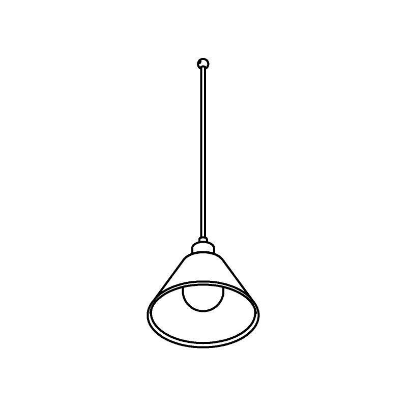 PSM Lighting Iconic 4601.J.E27.SH Lampe suspendue