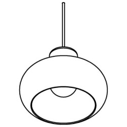 PSM Lighting Evita 4038.R.E27 Lampe Suspendue