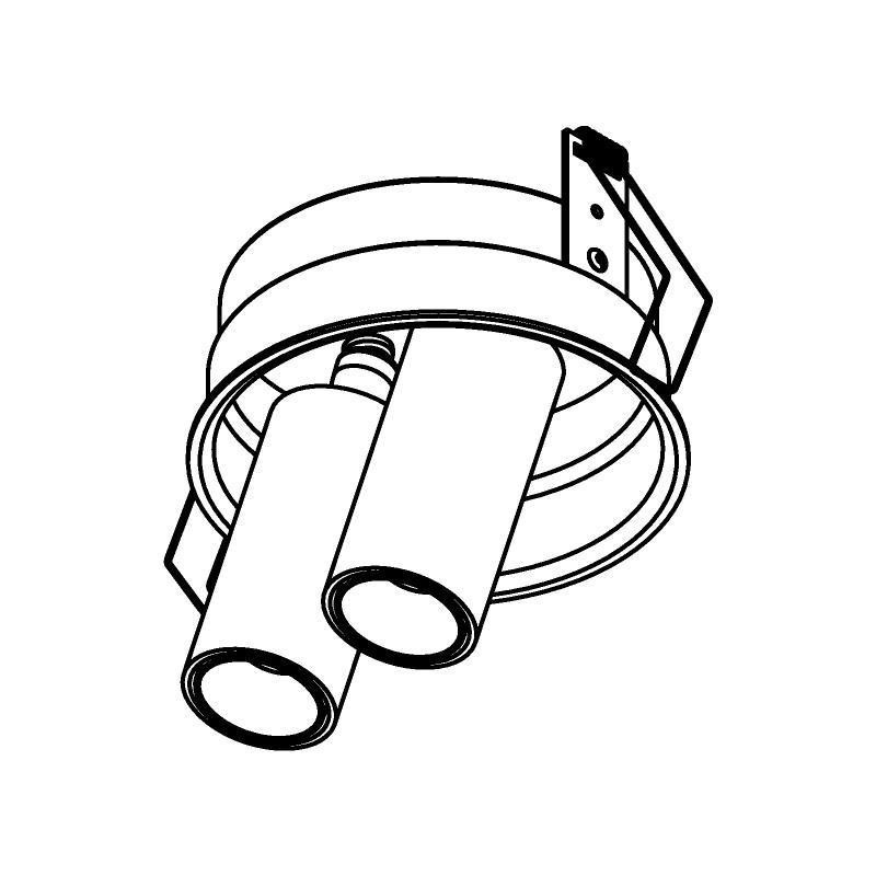 PSM Lighting Pivot 1593.150.S1 Spot Encastrable