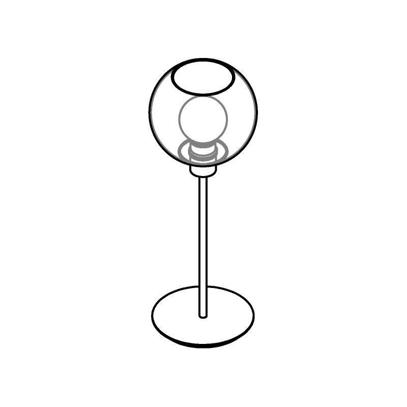 PSM Lighting Moby Sh 1618.Sh.B.300 Lampe De Table