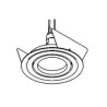 PSM Lighting Ø80 System Diva50Lnout.30 Recessed Spot