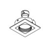 PSM Lighting Square Click System Casconga.Es50 Spot Encastrable