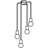 PSM Lighting Cleo 1513 Lampe Suspendue