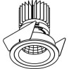 PSM Lighting Ø70 Luxor Xtm.1300.10028.S2 Spot Encastrable