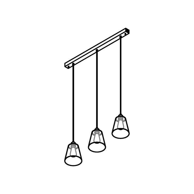 PSM Lighting Shake 5577.E27 Lampe Suspendue