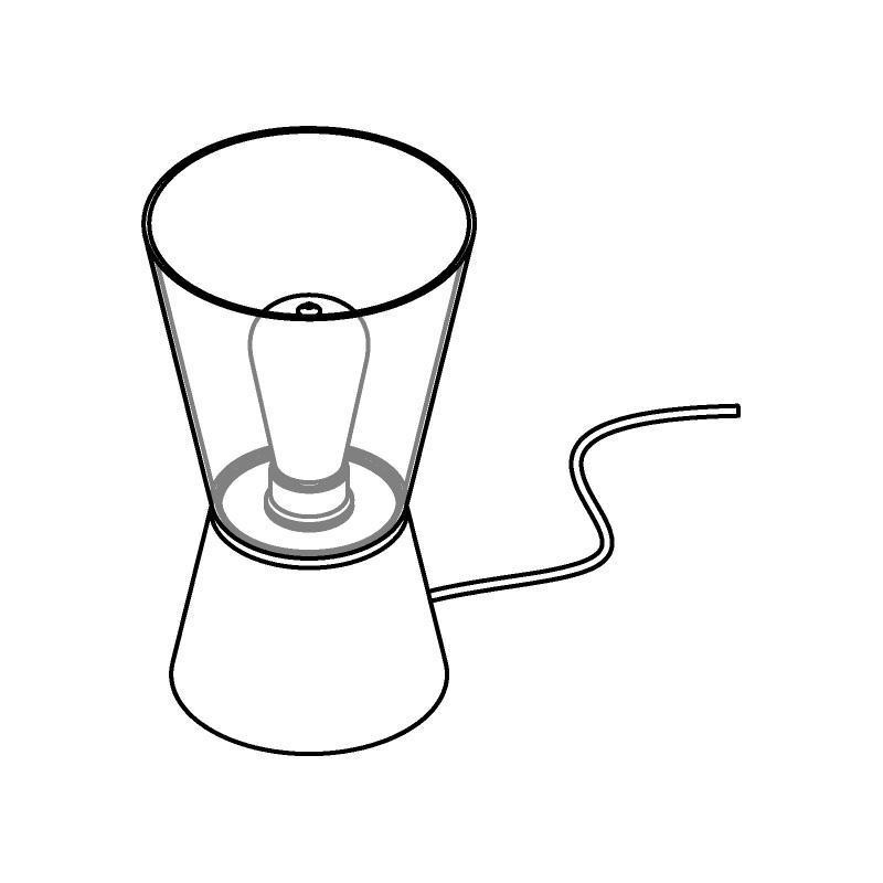 PSM Lighting Shake 5561.E27 Lampe De Table